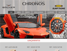 Tablet Screenshot of chronosrelogios.com.br